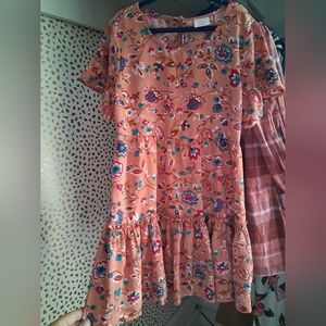 Fall Floral Dress For Girls